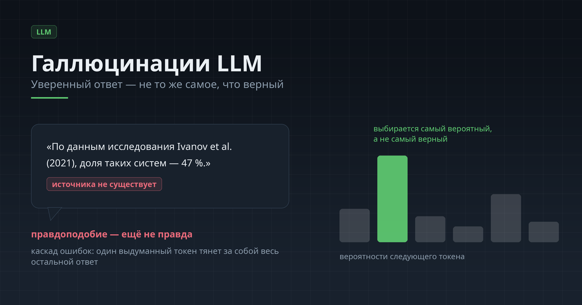 «Ты чего гонишь?», или LLM-галлюцинации